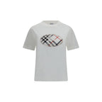 Weißes Baumwoll-T-Shirt