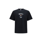 Schwarzes Baumwoll-T-Shirt