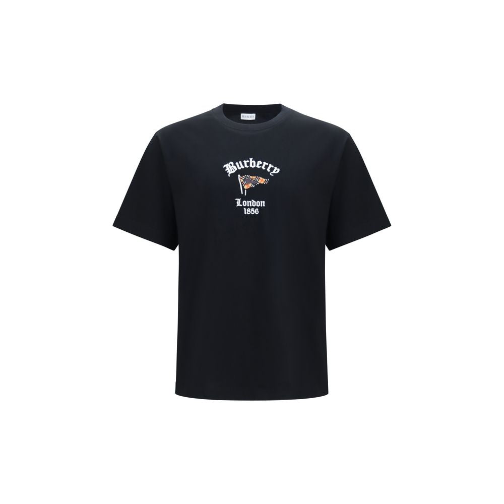 Schwarzes Baumwoll-T-Shirt