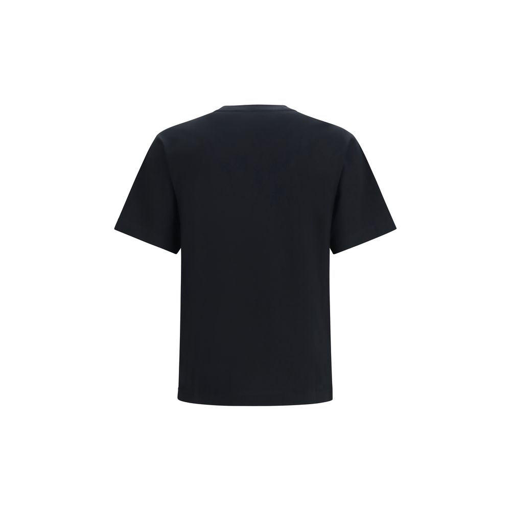 Schwarzes Baumwoll-T-Shirt