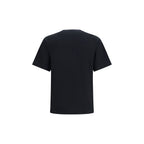 Schwarzes Baumwoll-T-Shirt
