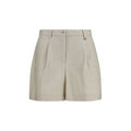 Beige Polyamid Bermuda Shorts