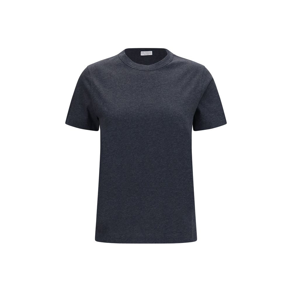 Graues Baumwoll-T-Shirt