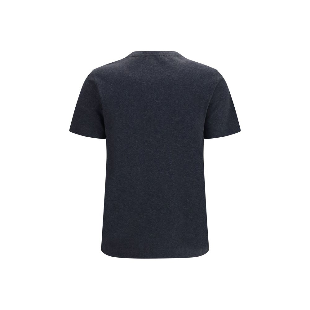 Graues Baumwoll-T-Shirt