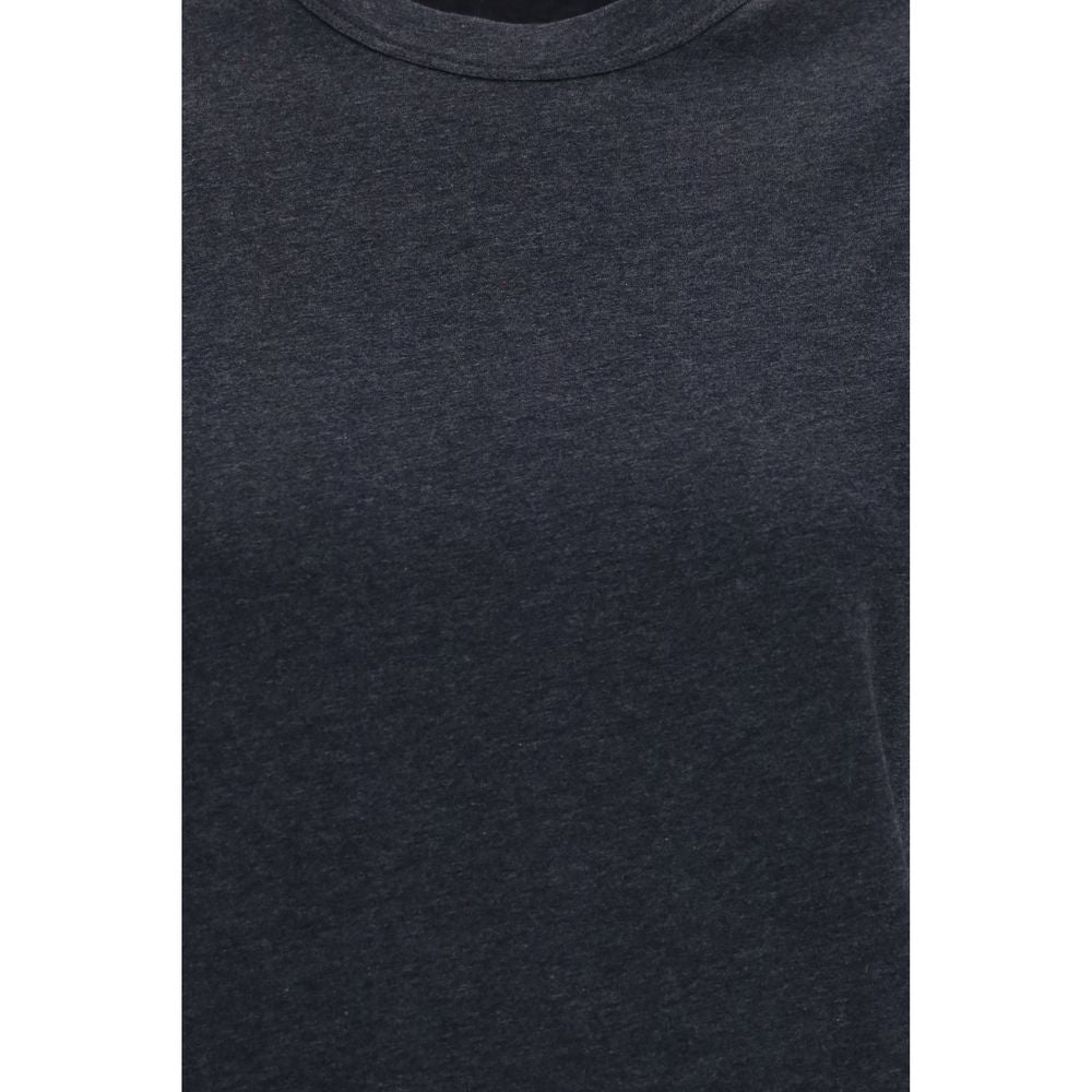 Graues Baumwoll-T-Shirt
