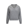 Grauer Kaschmirpullover