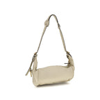 Beige Kalbsleder Bos Taurus Schultertasche