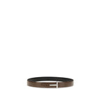 Brauner Gürtel aus Leder TB224LCL483SEBN