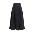 Schwarzer Oves Aries Wollrock Midi