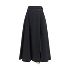 Schwarzer Oves Aries Wollrock Midi