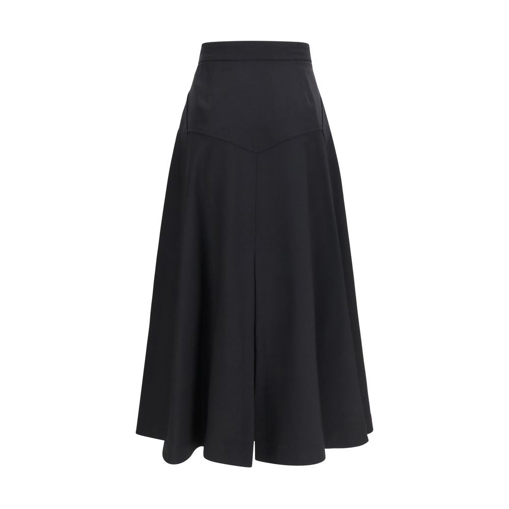 Schwarzer Oves Aries Wollrock Midi