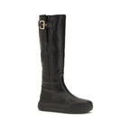 Schwarze Bos Taurus Kalbsleder Chelsea Boots