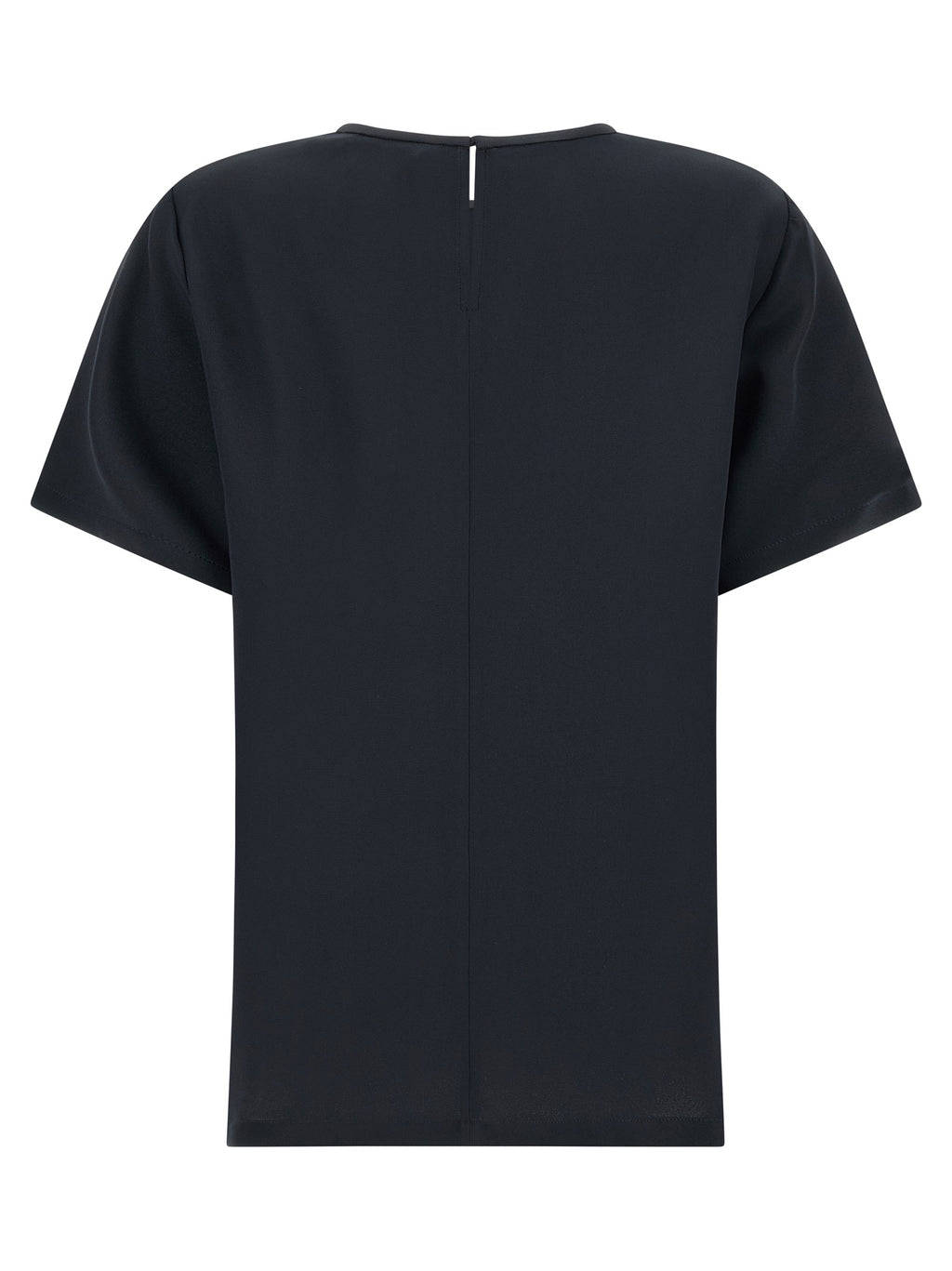 Schwarze Seidenbluse