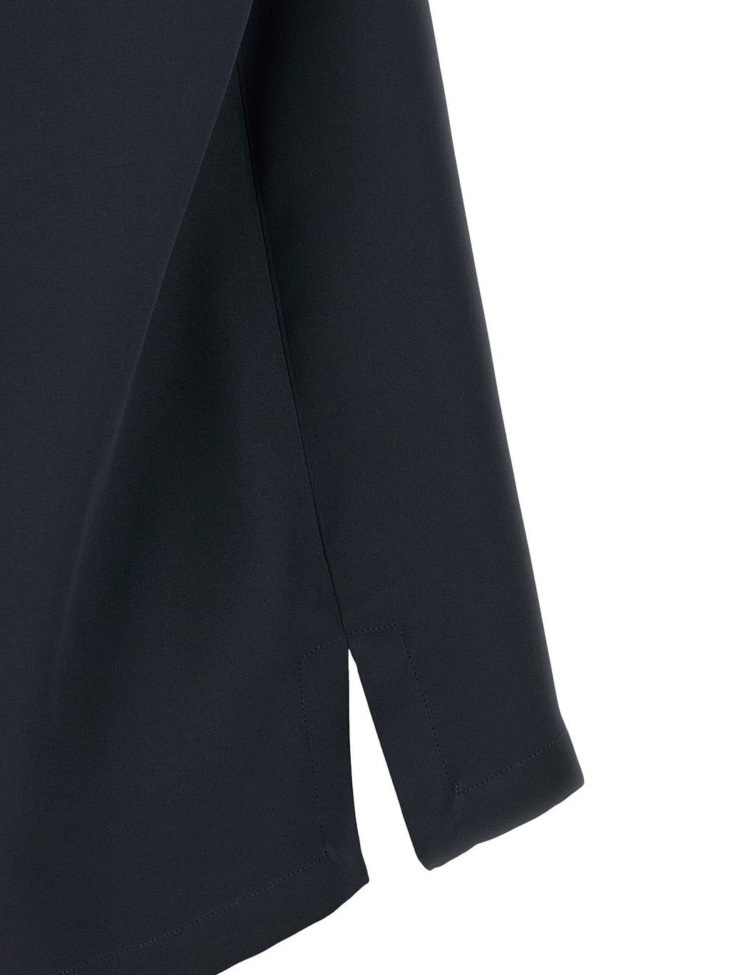 Schwarze Seidenbluse