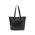 Schwarze Lammleder Schultertasche Ovis Aries Aries