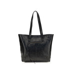 Schwarze Lammleder Schultertasche Ovis Aries Aries