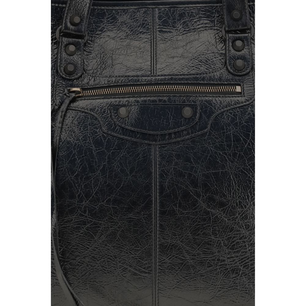 Schwarze Lammleder Schultertasche Ovis Aries Aries