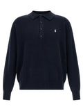 Blauer Baumwollcardigan