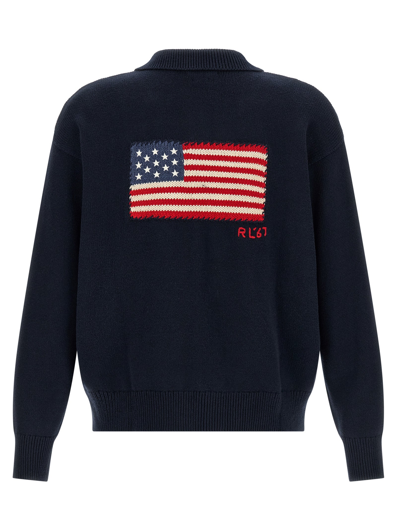 Blauer Baumwollcardigan