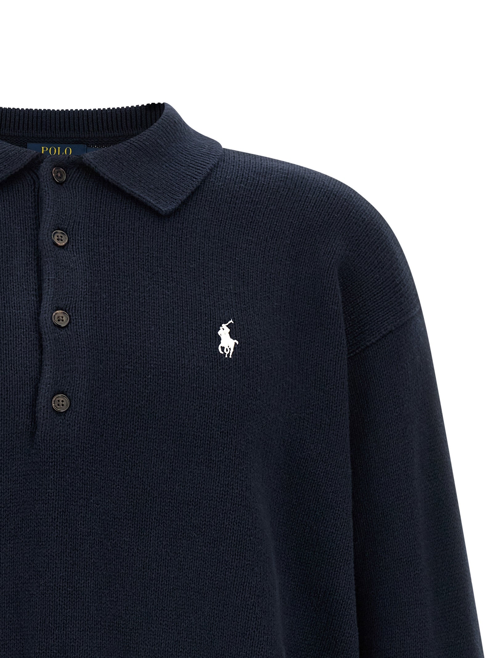 Blauer Baumwollcardigan