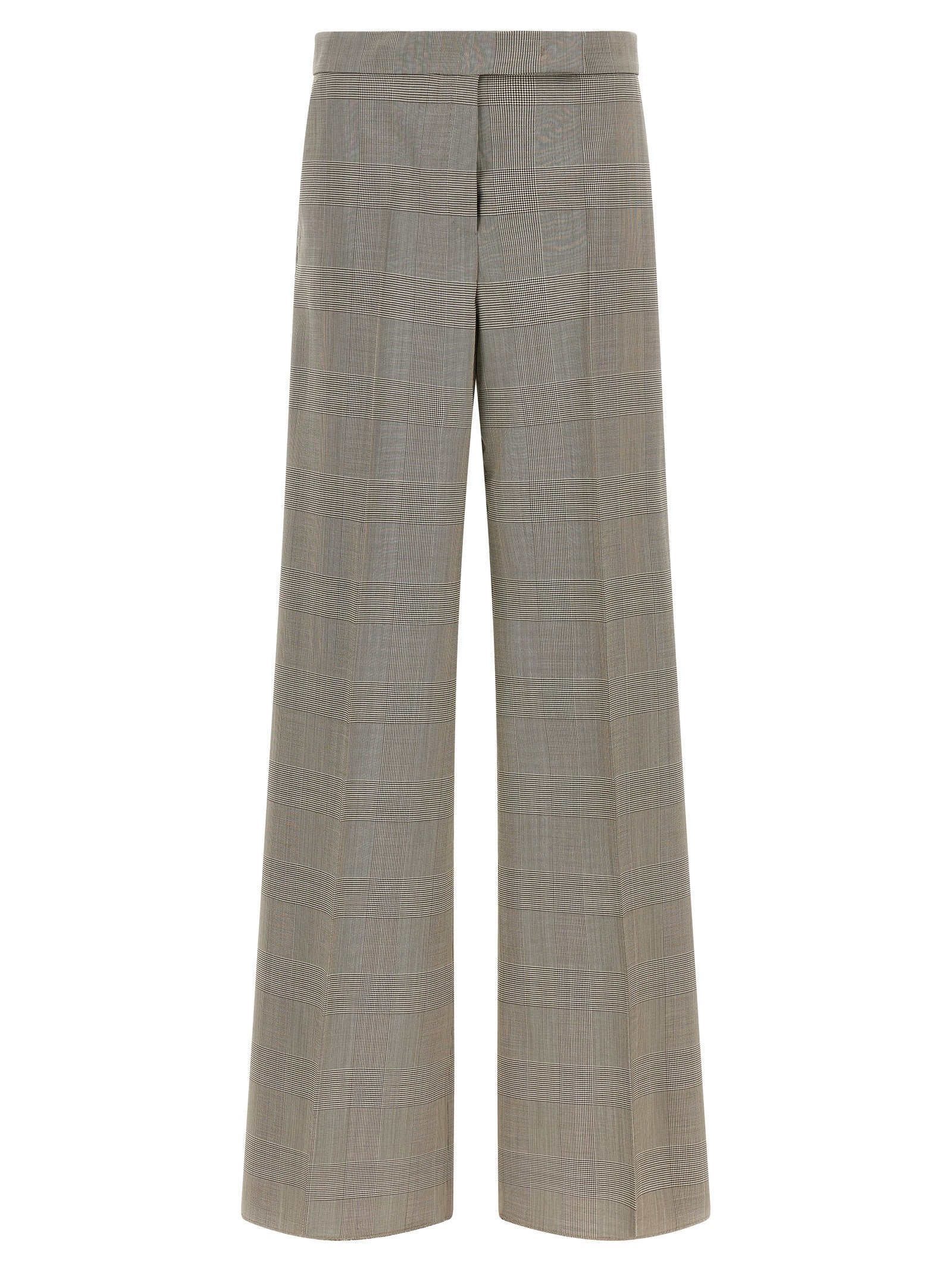 Graue Wollstoffhose