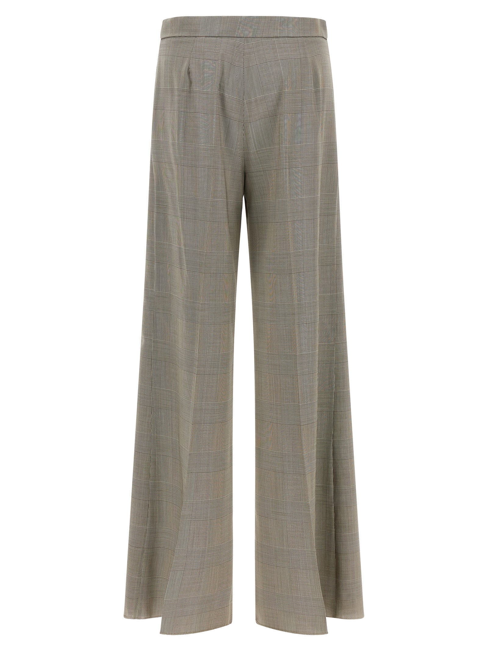 Graue Wollstoffhose