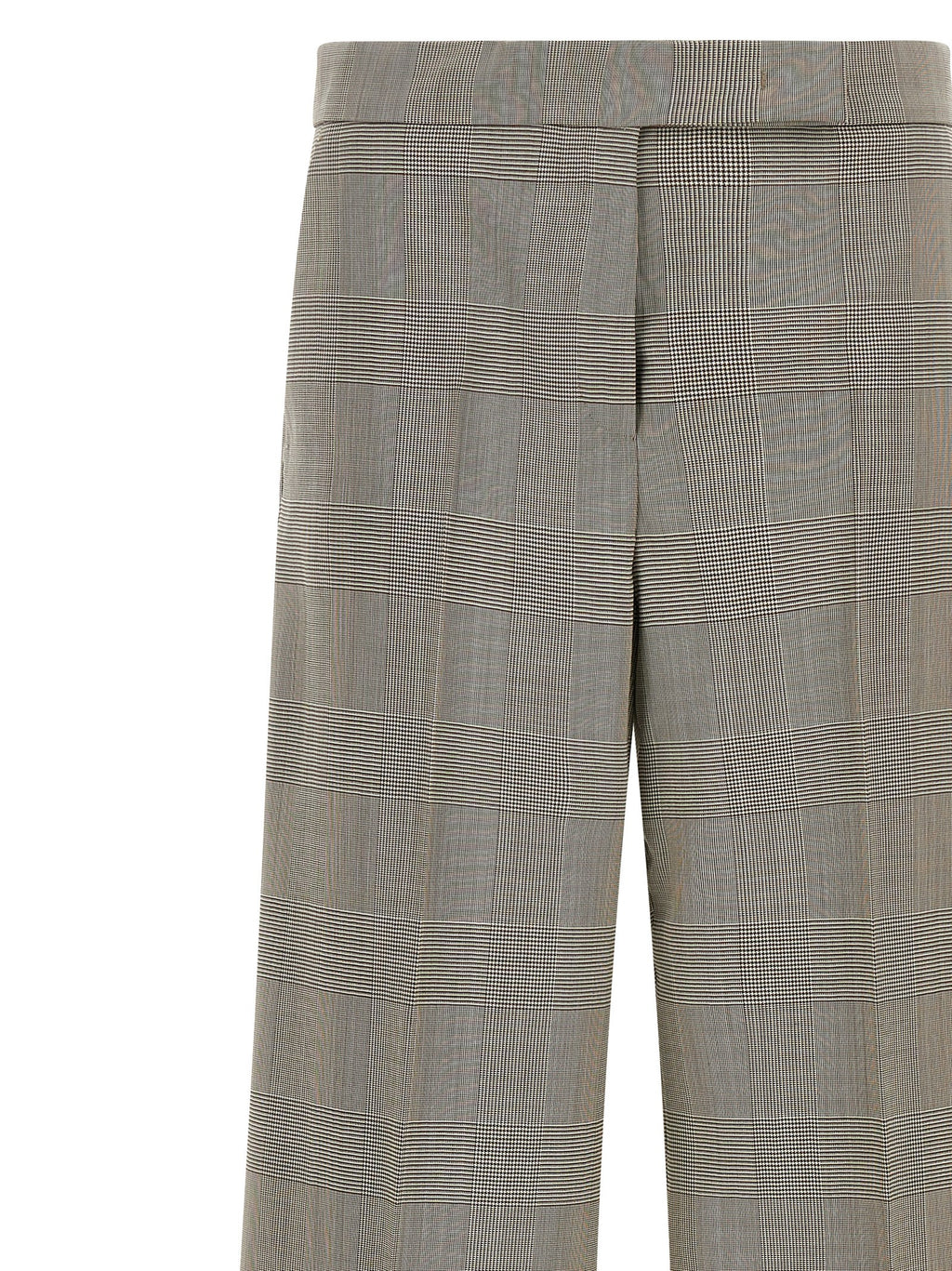 Graue Wollstoffhose