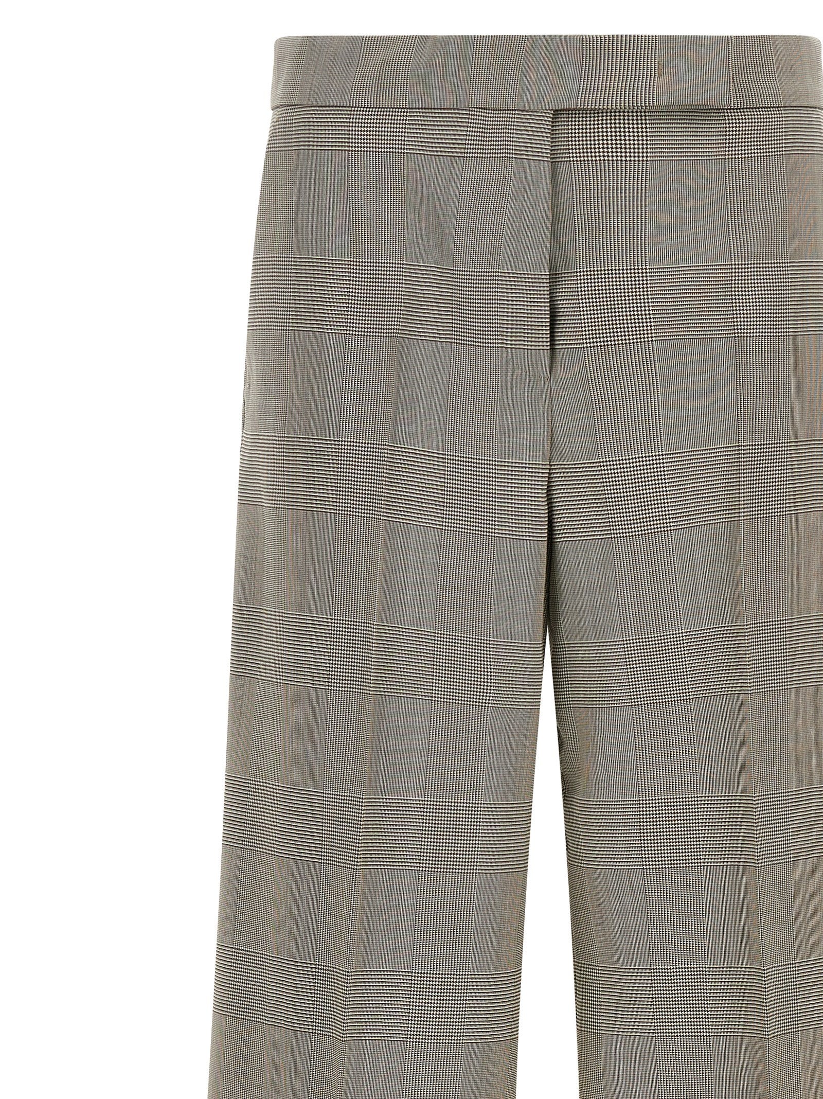 Graue Wollstoffhose