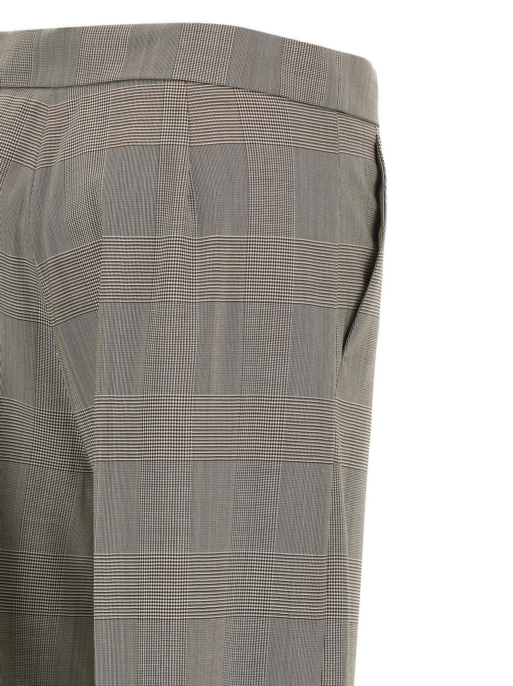 Graue Wollstoffhose