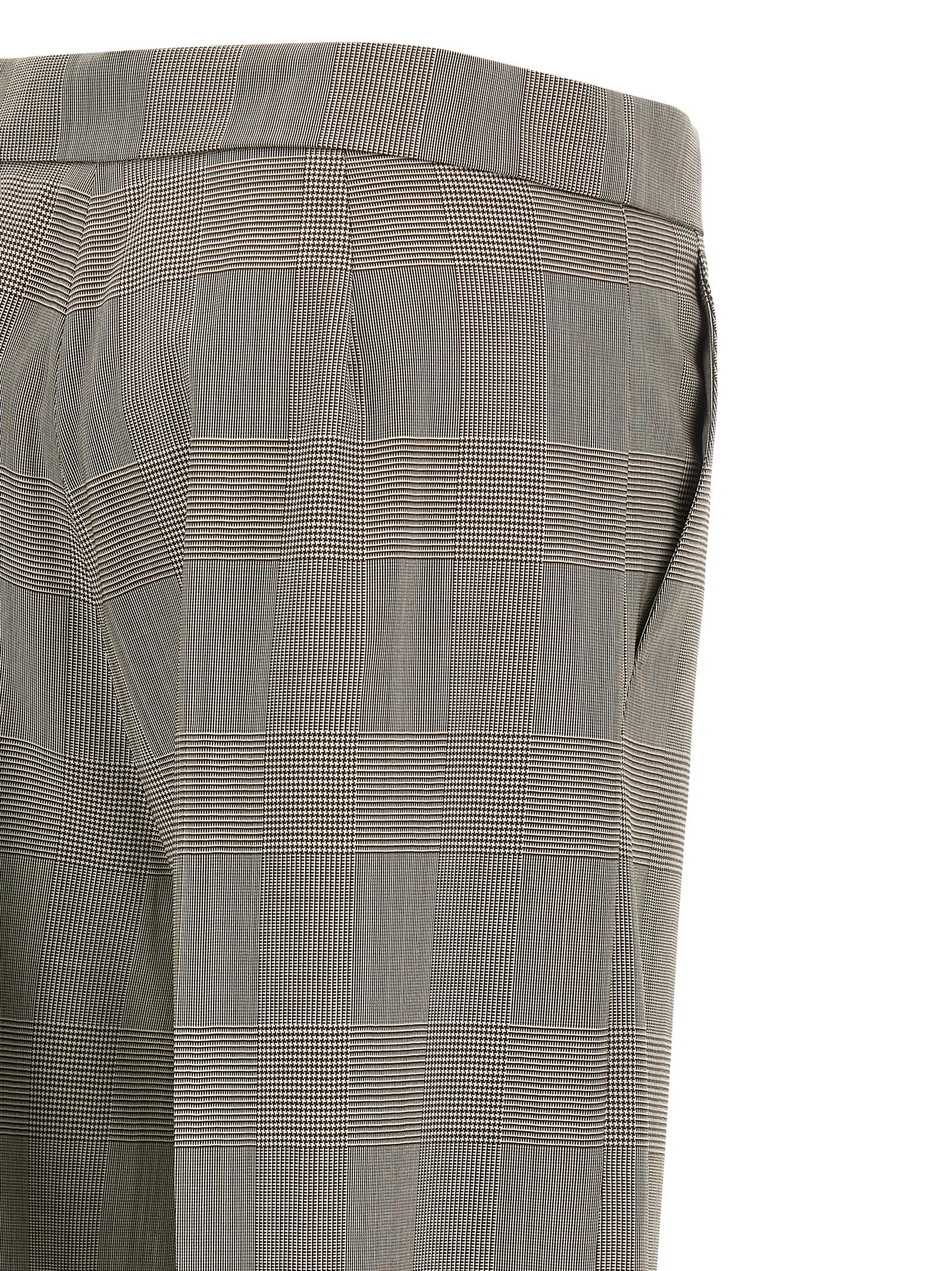 Graue Wollstoffhose