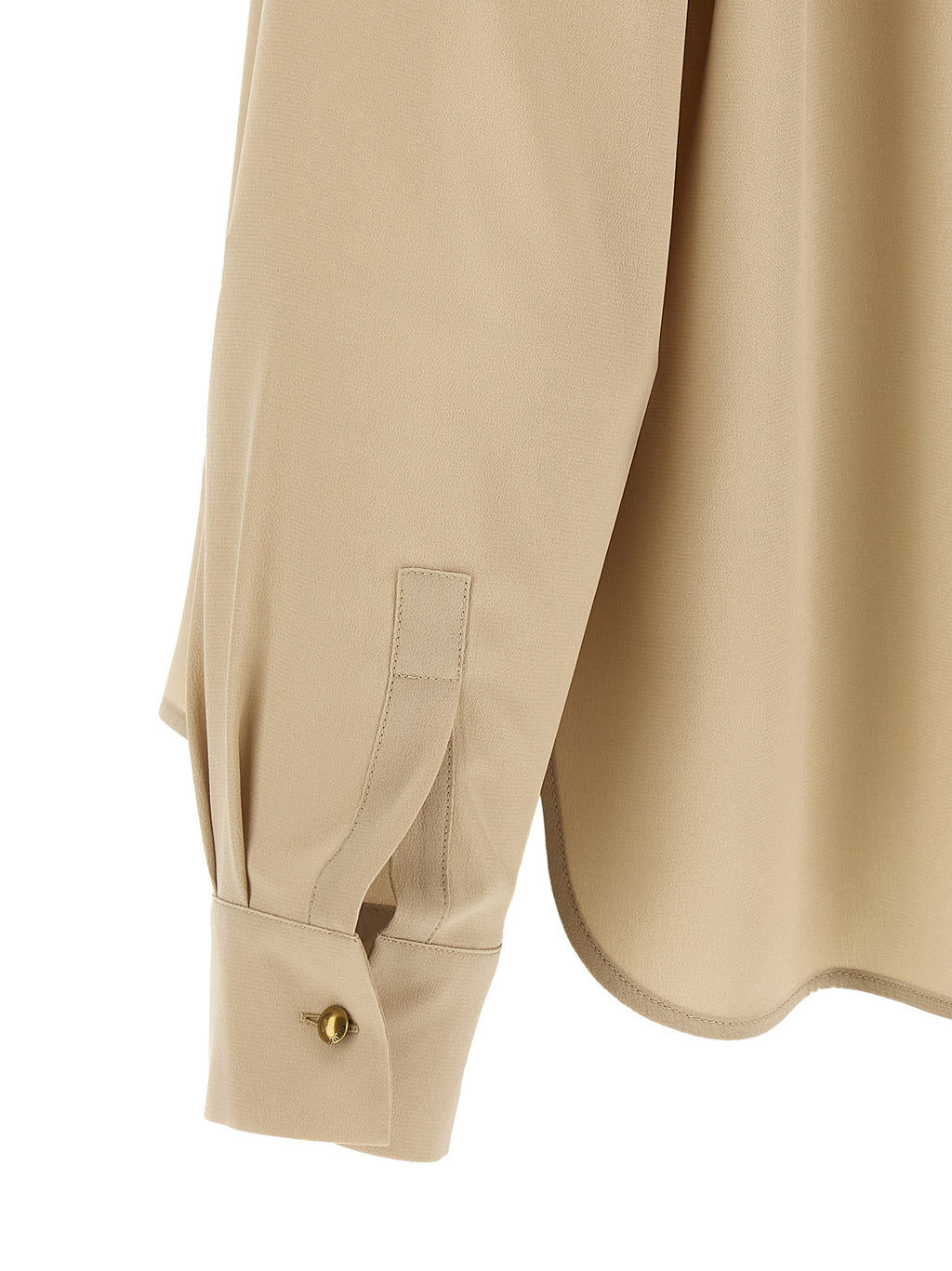 Beige Seidenbluse