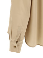 Beige Seidenbluse