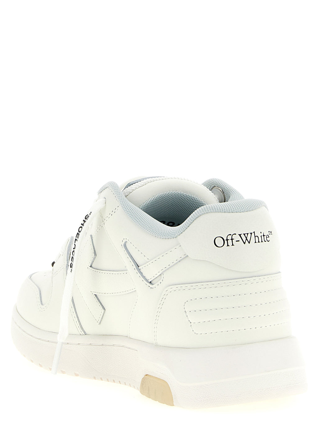 Zweifarbige Kalbsleder-Sneaker im Athletic-Stil