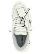 Zweifarbige Kalbsleder-Sneaker im Athletic-Stil