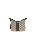 Beige Stoff-Handtasche