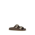 Braune Sandalen aus Ziegenleder