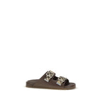 Braune Sandalen aus Ziegenleder