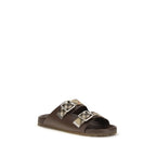 Braune Sandalen aus Ziegenleder