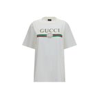 Weißes Baumwoll-T-Shirt