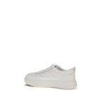 Weiße Kalbsleder Bos Taurus Athletic Sneaker
