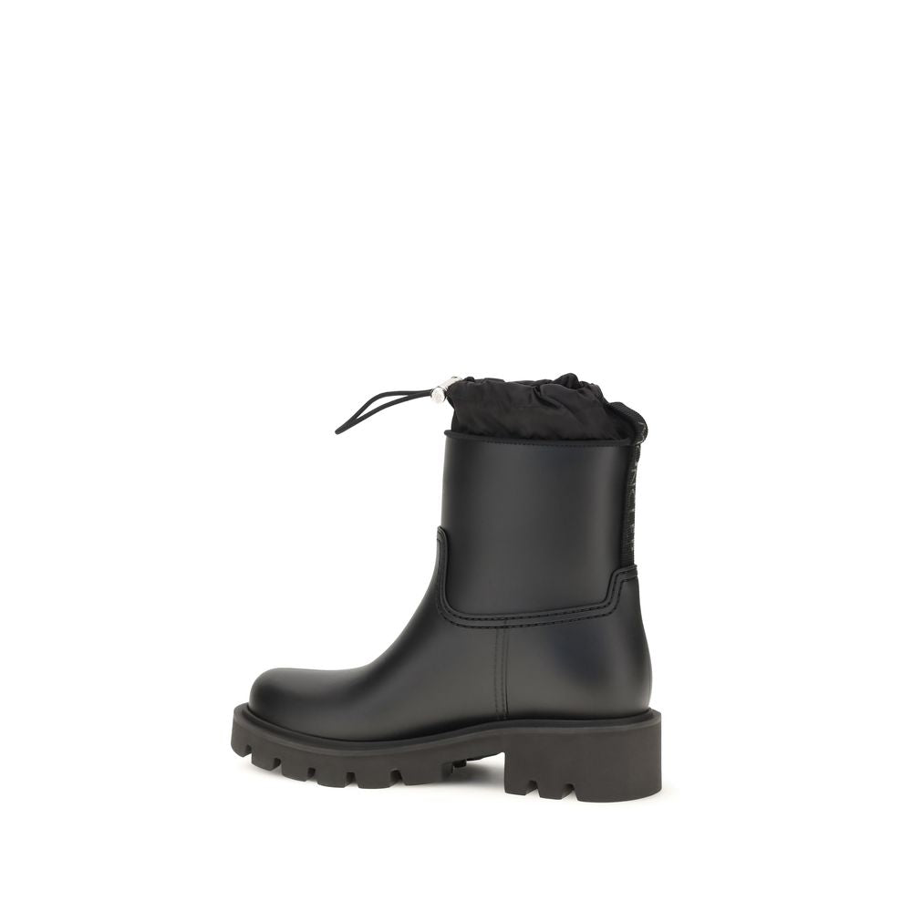 Schwarze PVC-Gummistiefel