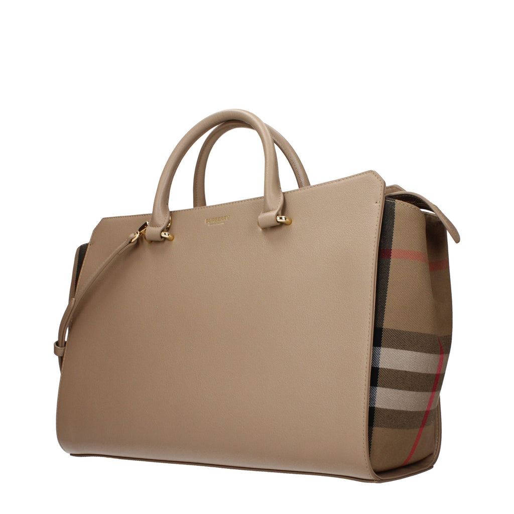 Beige Leder Handtasche