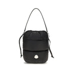 Schwarze Nylon-Bucket-Bag
