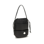 Schwarze Nylon-Bucket-Bag