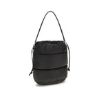 Schwarze Nylon-Bucket-Bag