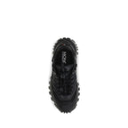 Schwarze Bos Taurus Kalbsleder Sneaker