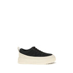 Schwarze Polyamid-Sneaker für Sport