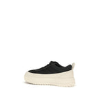 Schwarze Polyamid-Sneaker für Sport