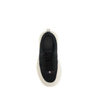Schwarze Polyamid-Sneaker für Sport