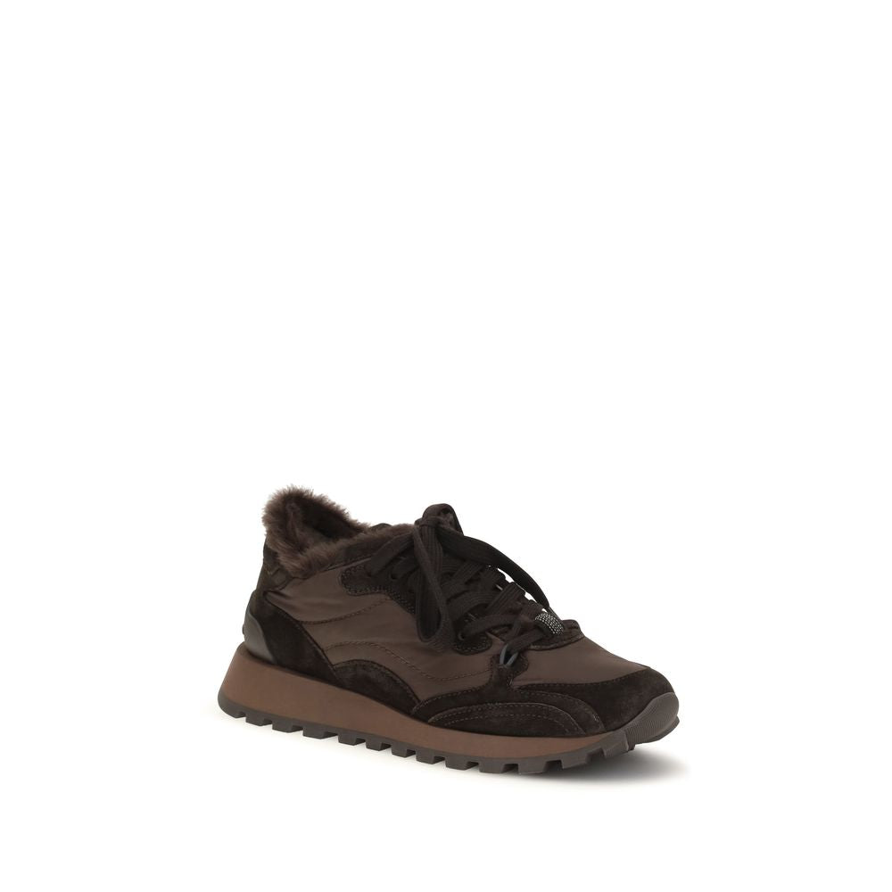 Schwarze Bos Taurus Kalbsleder Sneaker